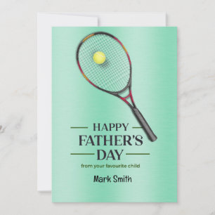 Tennis Father's Day Holiday Card