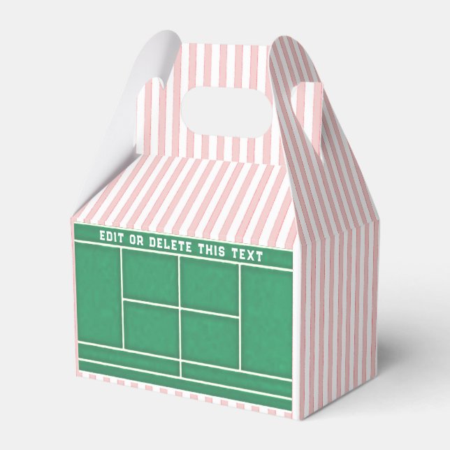 Tennis Favor Box (Front Side)