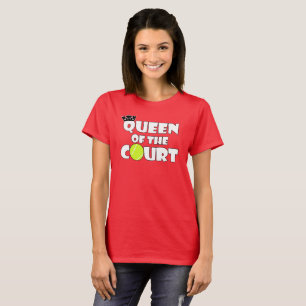 Tennis féminin Queen of the Court Cute T-Shirt
