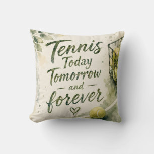 Tennis Funny Saying Throw Pillow