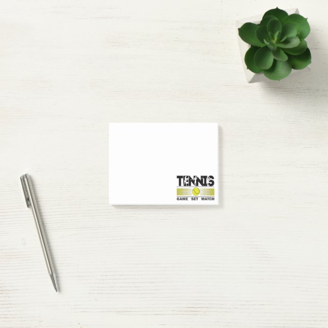 Tennis - Game Set Match Post-it Notes (Office)