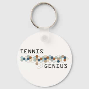 Tennis Genius Keychain