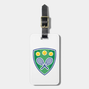 Tennis gift luggage tag