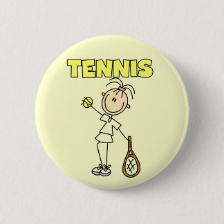 TENNIS Girl Tshirts and Gifts 2 Inch Round Button