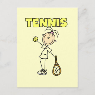 TENNIS Girl Tshirts and Gifts Postcard