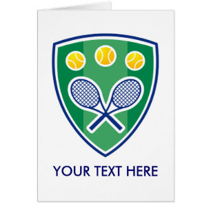 Tennis Greating Card For Men, Women Or Kids