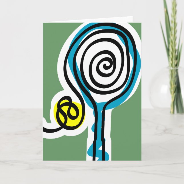 Tennis Greeting Card (Front)