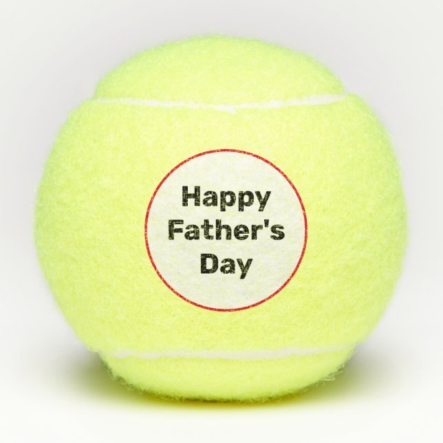 Tennis Happy Father's Day Balls (Front)