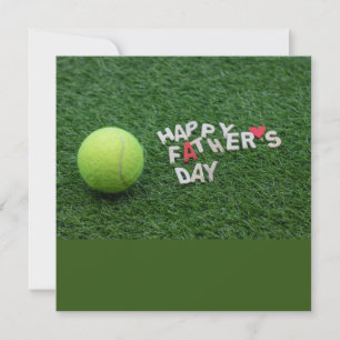 Tennis Happy Father's Day with tennis ball Card