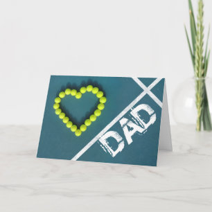 Tennis Heart Father's Day Card