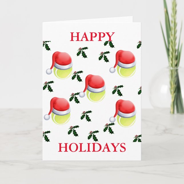 TENNIS HOLIDAY CARD (Front)