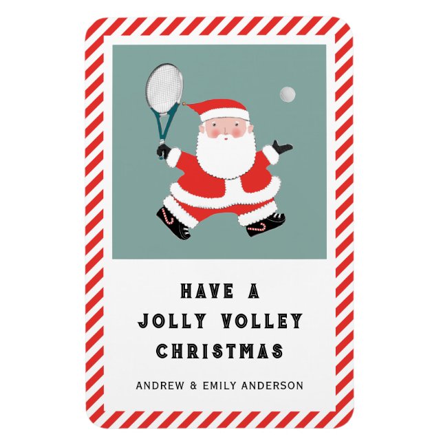 Tennis Holiday Gift Card Magnet (Vertical)