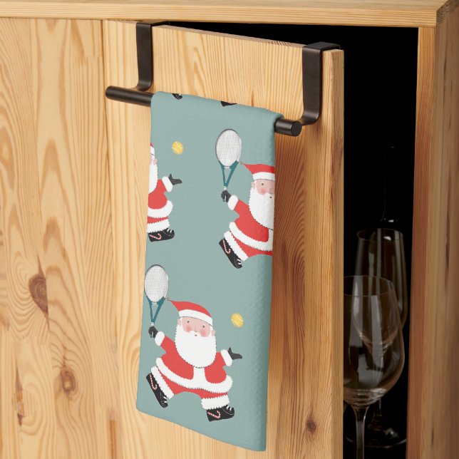 Tennis Holiday Gift Kitchen Towel (Thirds Fold)