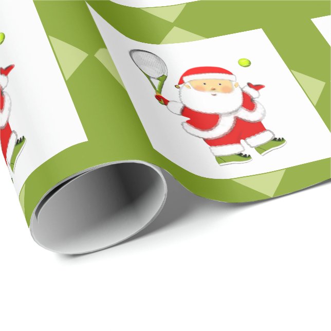 Tennis Holiday Gift Wrapping Paper (Roll Corner)