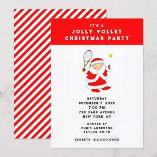 Tennis Holiday Party Invitation