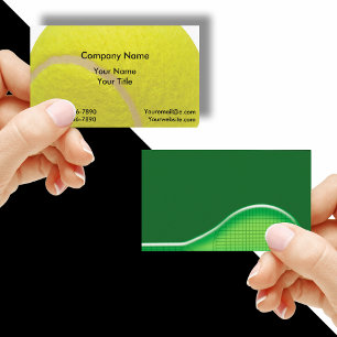 Tennis Instructor Business Cards