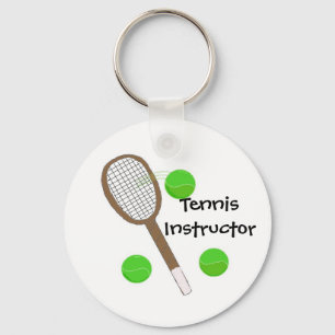 Tennis Instructor Keychain