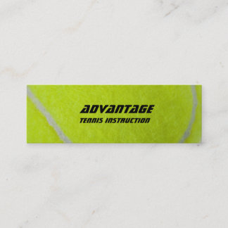 Tennis Instructor_yellow fuzz Mini Business Card