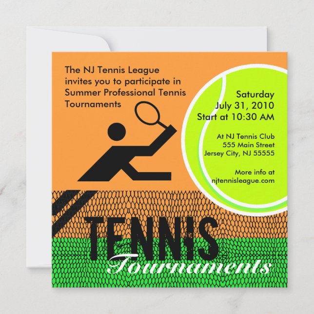 Tennis Invitation 2 (Devant)