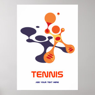 tennis is a cool game poster