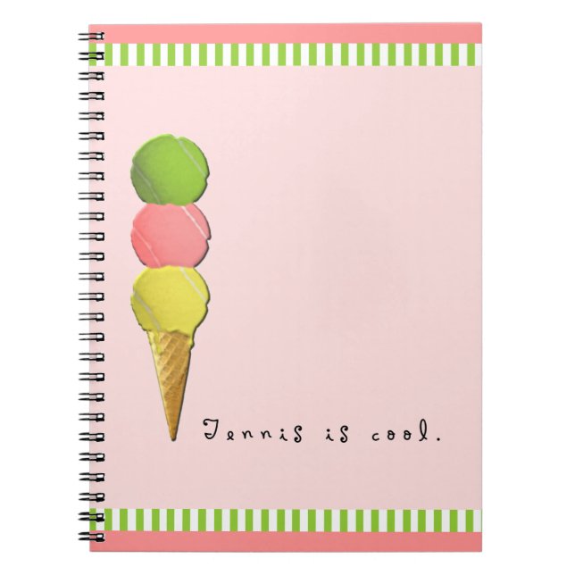 Tennis Is Cool Notebook (Front)