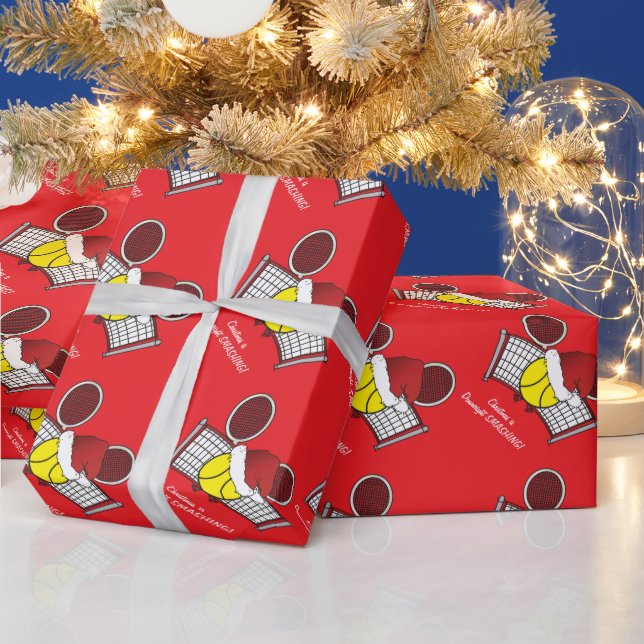 Tennis is Downright SMASHING Wrapping Paper (Holidays)