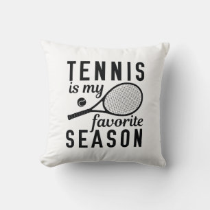 Tennis Is My Favourite Season Throw Pillow