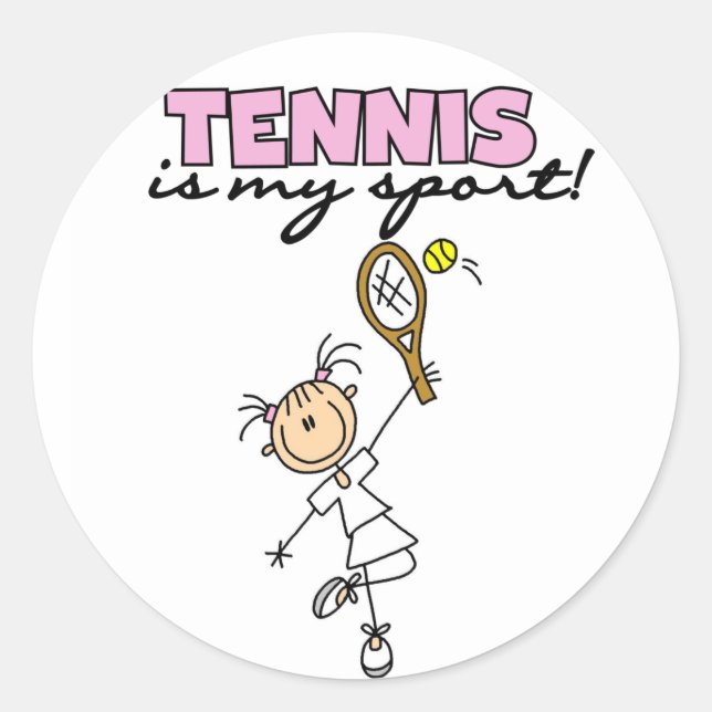 Tennis is My  Sport Stickers (Front)