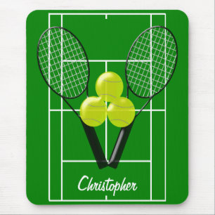 Tennis Just Add Name Mouse Pad