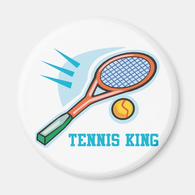 Tennis King Magnet (Front)