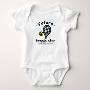 Tennis Like Sister Baby Bodysuit