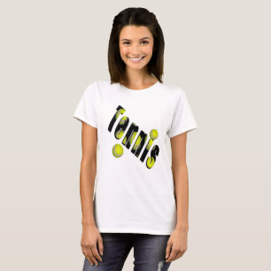 Tennis Logo And Balls, T-Shirt