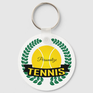 Tennis Logo Wreath Keychain