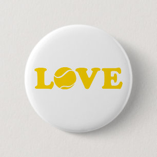 Tennis love 2 inch round button