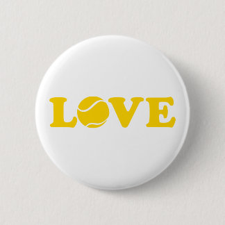 Tennis love 2 inch round button