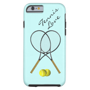 Tennis Love Aqua Blue IPhone 5  Case