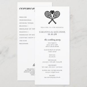 Tennis Love Ceremony Program