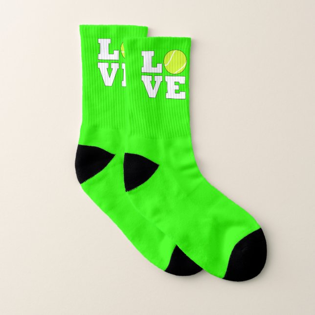 Tennis Love Custom Colour Tennis Player Socks (Pair)