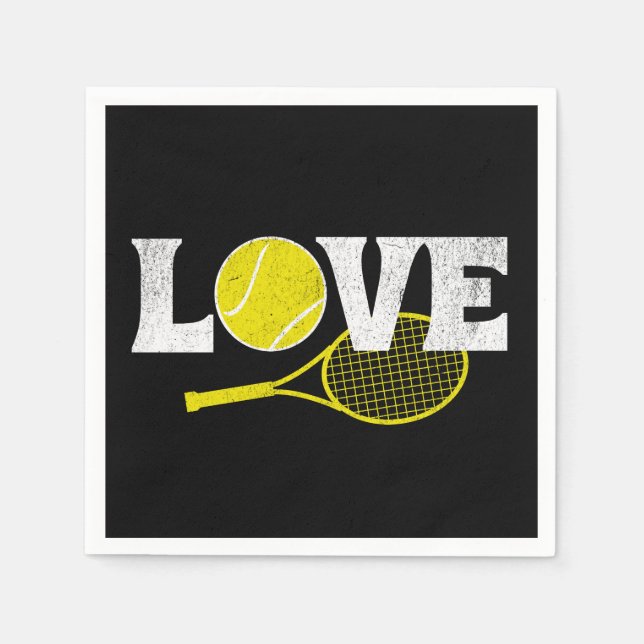 Tennis Love Napkin (Front)