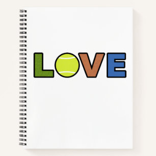 Tennis Love Notebook