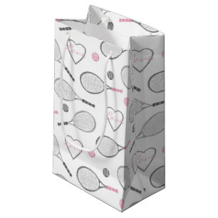 Tennis Love Pattern Small Gift Bag