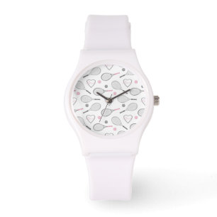 Tennis Love Pattern Watch