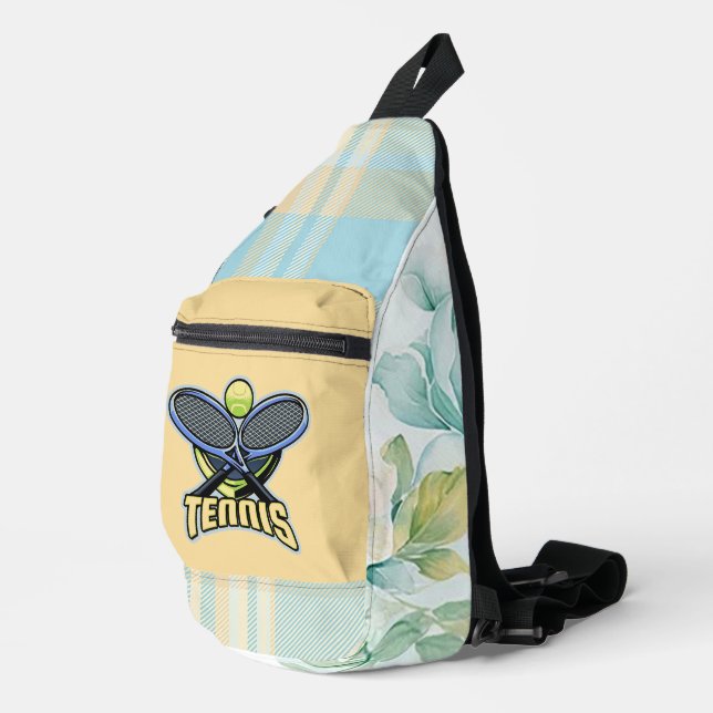 "Tennis Love" Print Cut Sac à coudre (Coin droit)