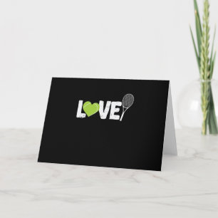 Tennis "Love" Tennisschläger Card