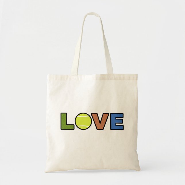 Tennis Love Tote Bag (Front)