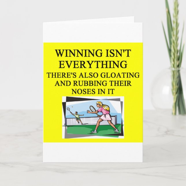 tennis lover card (Front)