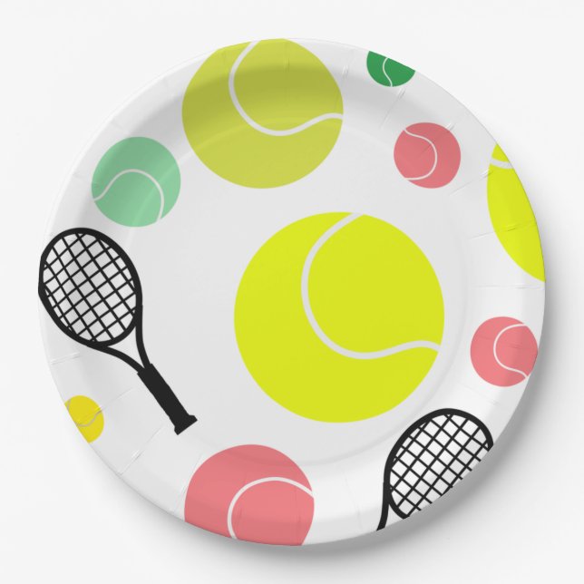 Tennis Lover Paper Plate (Front)