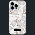 Tennis Lover Racket Case-Mate iPhone 14 Pro Max Case<br><div class="desc">Tennis rackets pattern. Perfect for girls who love tennis</div>