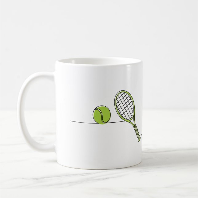 Tennis Lover | tennis gift Coffee Mug (Left)