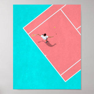 Tennis Match From Above Poster